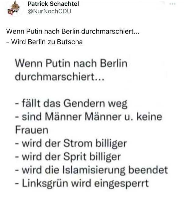 when Putin nach berlin comes 