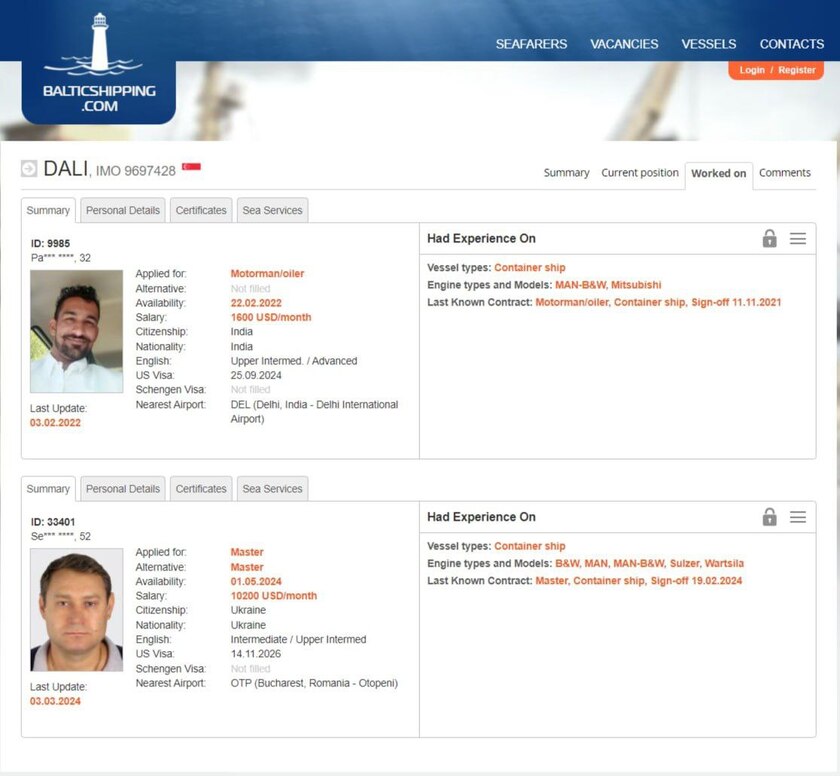 skipper big boat baltimore bridge 