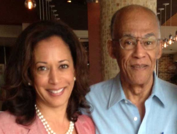 Kamala Harris photographed with Don Harris