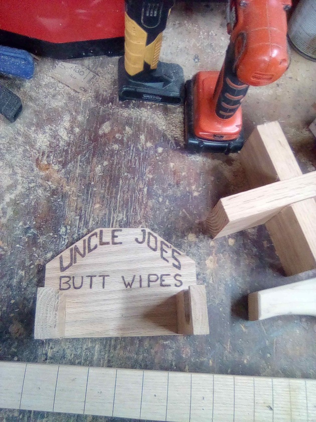 Uncle Joe's Butt Wipes - Toilet Tissue Dispenser