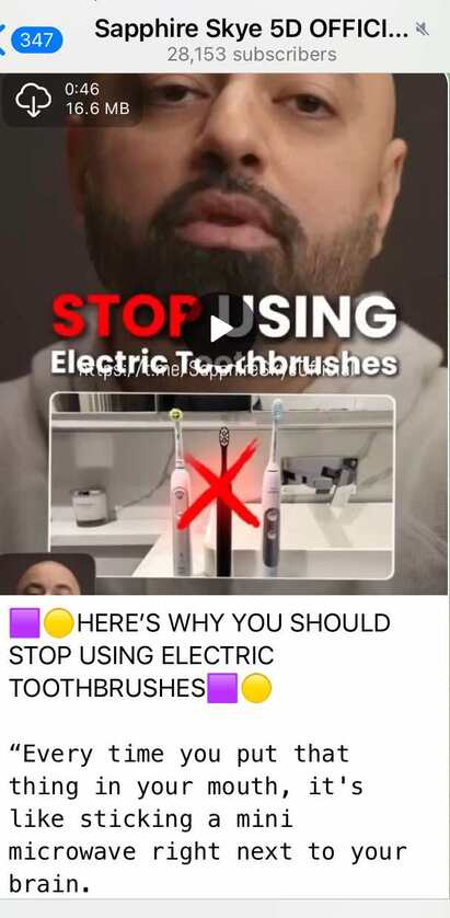 Did you know about this with electric toothbrushes?