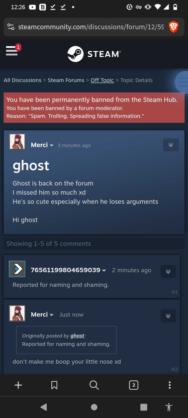 It didn't take Steam Support long to nuke this post from orbit.