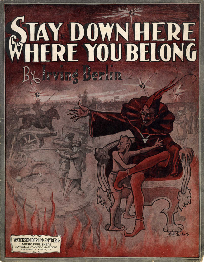 Sheet Music cover of "Stay Down Here Where You Belong"