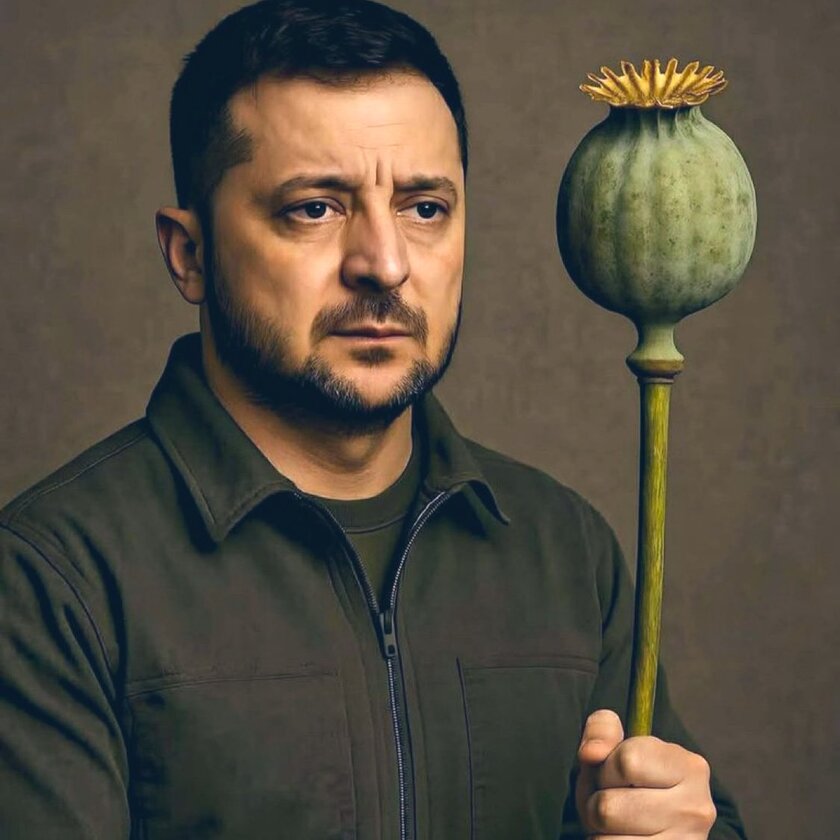 ZELENSKY WITH OPIUM