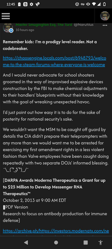 Reminder to whom it may concern that I'm not pushing the US legal system towards a constitutional ...