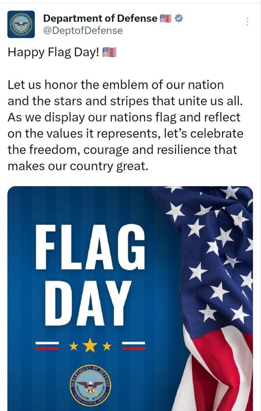 US FLAGDAY HAS RUSKIE FLAG