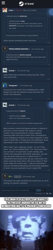 Valve is really trying to speed run the inception of the ministry of truth and false information, ...
