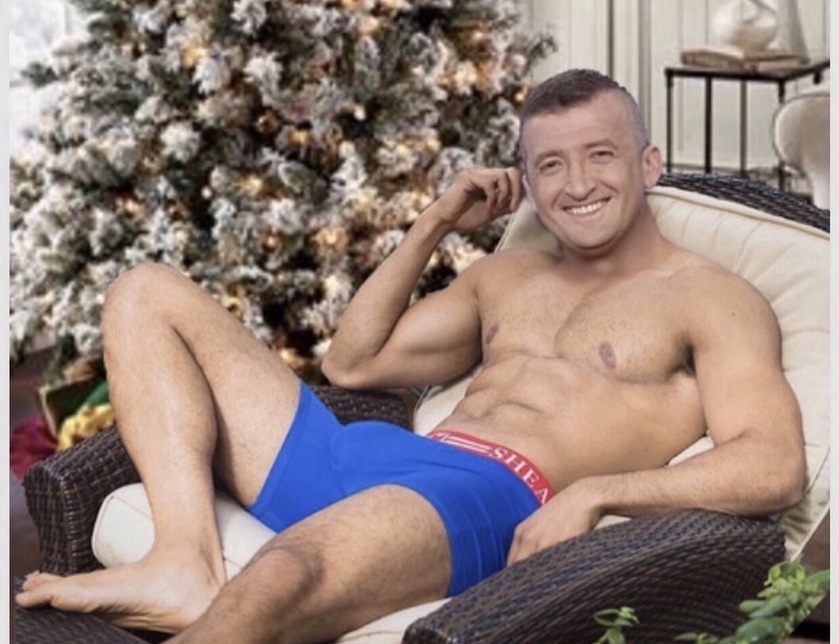 Best caption wins a gallon of eggnog and two huge snowballs! #xmaslulz