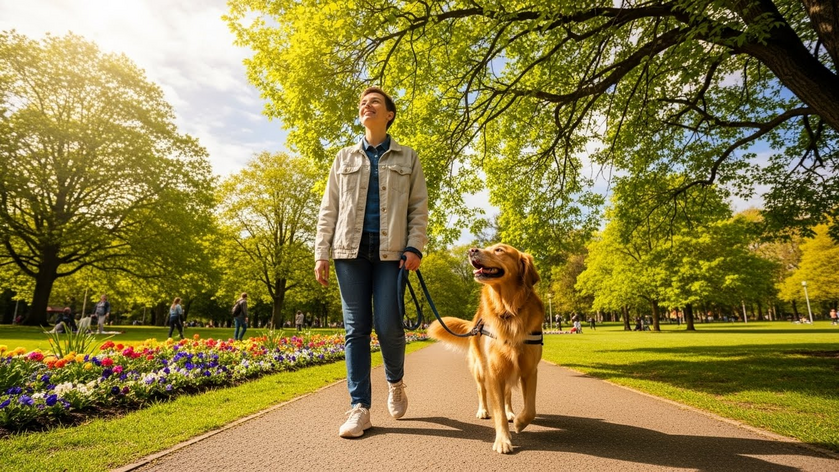 Person with ESA Engaging in Daily Routine
