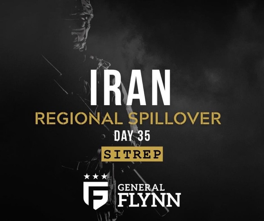 SITREP: IRAN CONFLICT | Day 35 

REGIONAL SPILLOVER:

This war has not stayed in the Middle East. ...