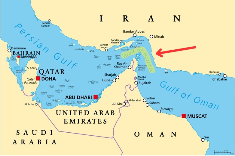 Spotlight on Global Straits: The Strait of Hormuz - Land, Sea, & AirShipping Services - InterlogUSA