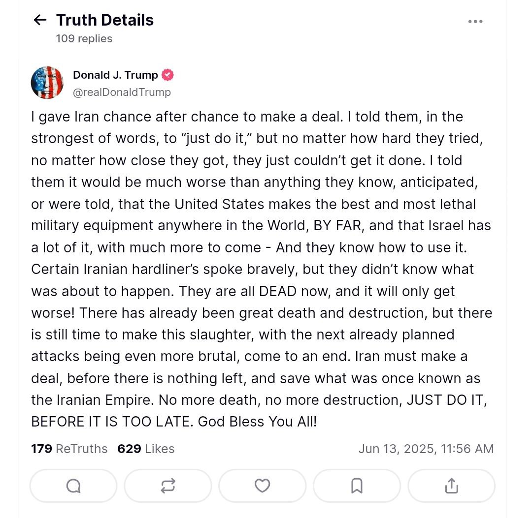 trump admits us is a party to the war