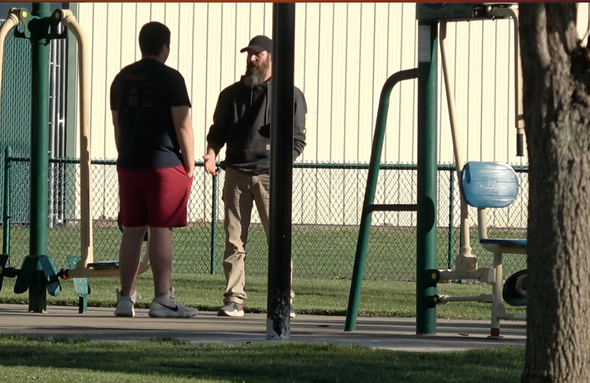 caught at the park comming to meet a 13 year old