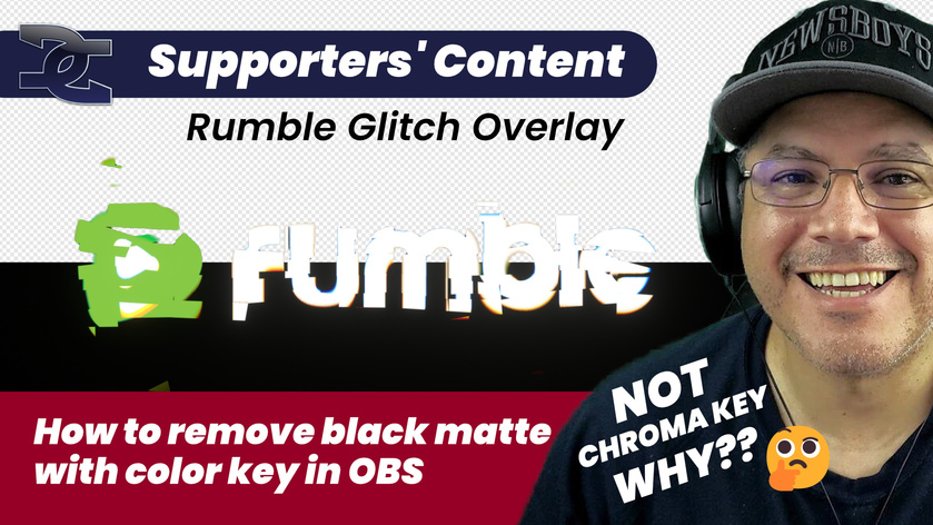 Rumble Background Less Shared post - How to Remove Background of Rumble Glitch with Color Key