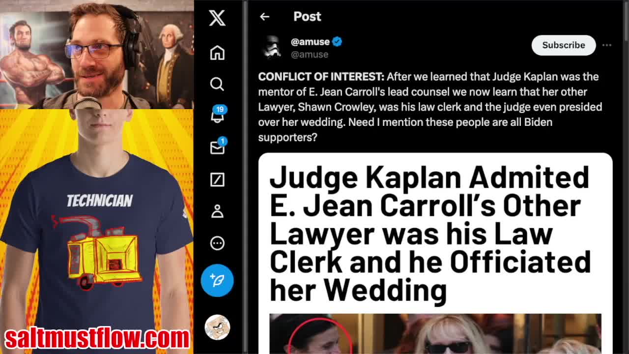 E. Jean Carroll's Entire Counsel are Entangled With Anti Trump Judge