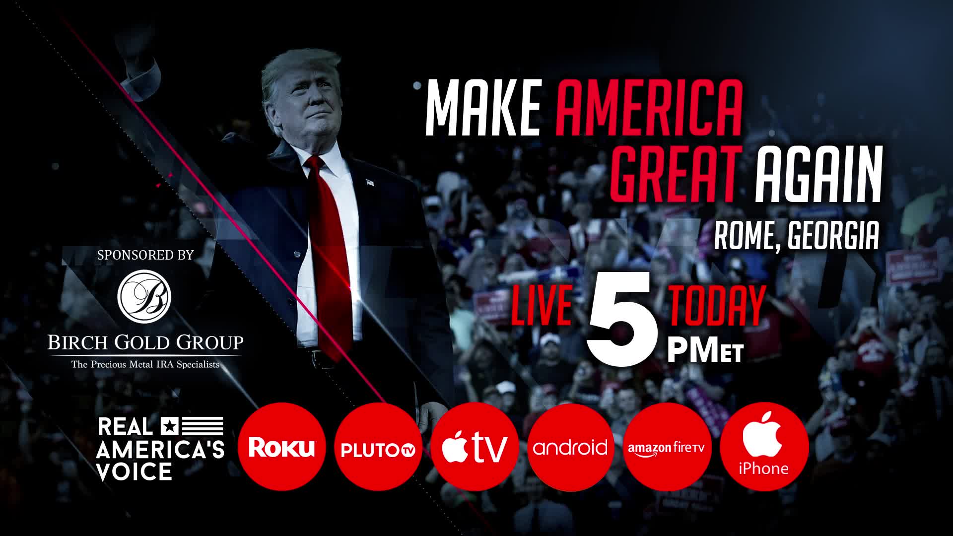 Maga Rally Msg Shared post - LIVE COVERAGE OF PRESIDENT TRUMP'S MAGA RALLY IN ROME ...