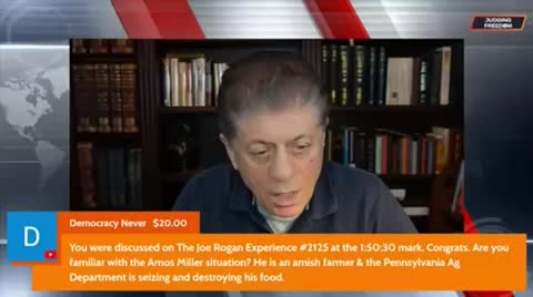 Shared post - Judge Napolitano talked to Trump about him breaking his