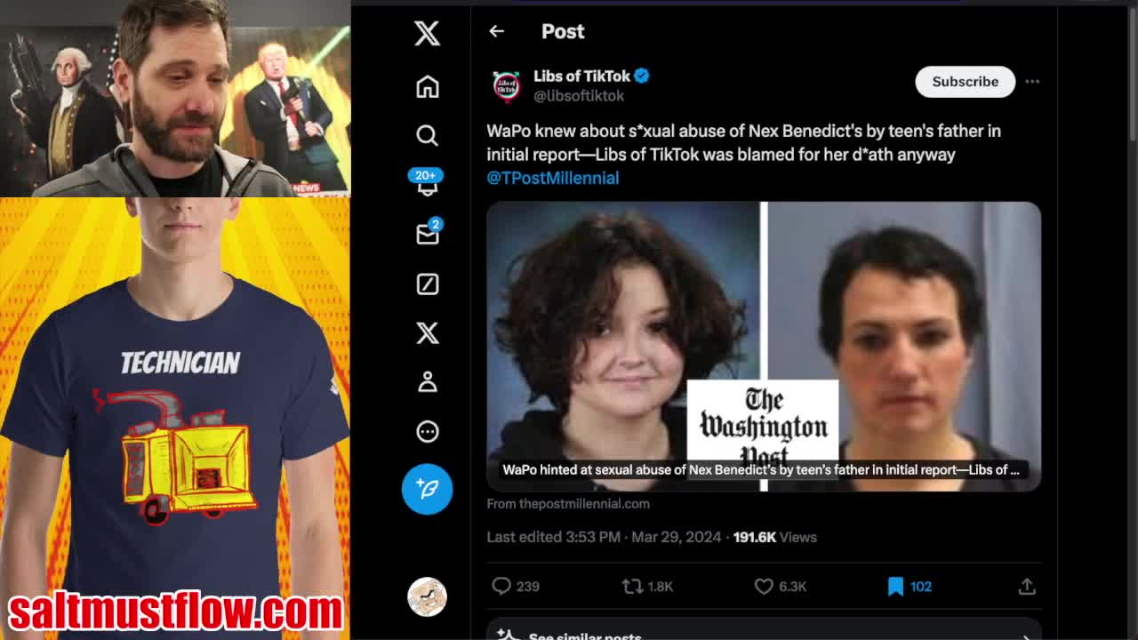 MSM Protected a Kid Rapist in Transgender Murder To Blam Libs Of TikTok