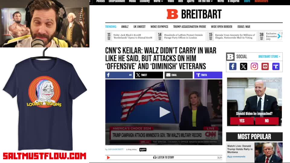 Tim Waltz Stolen Valor Isn't Going Away