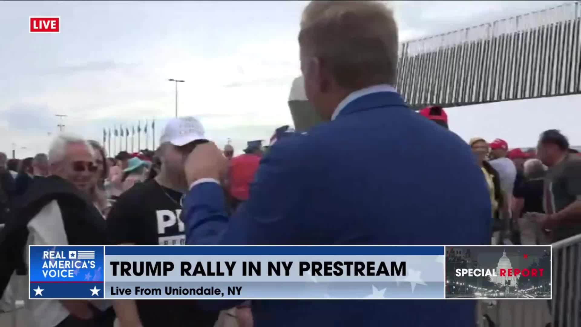 Shared post - BRIAN GLENN TALKS WITH TRUMP RALLY GOERS IN NY