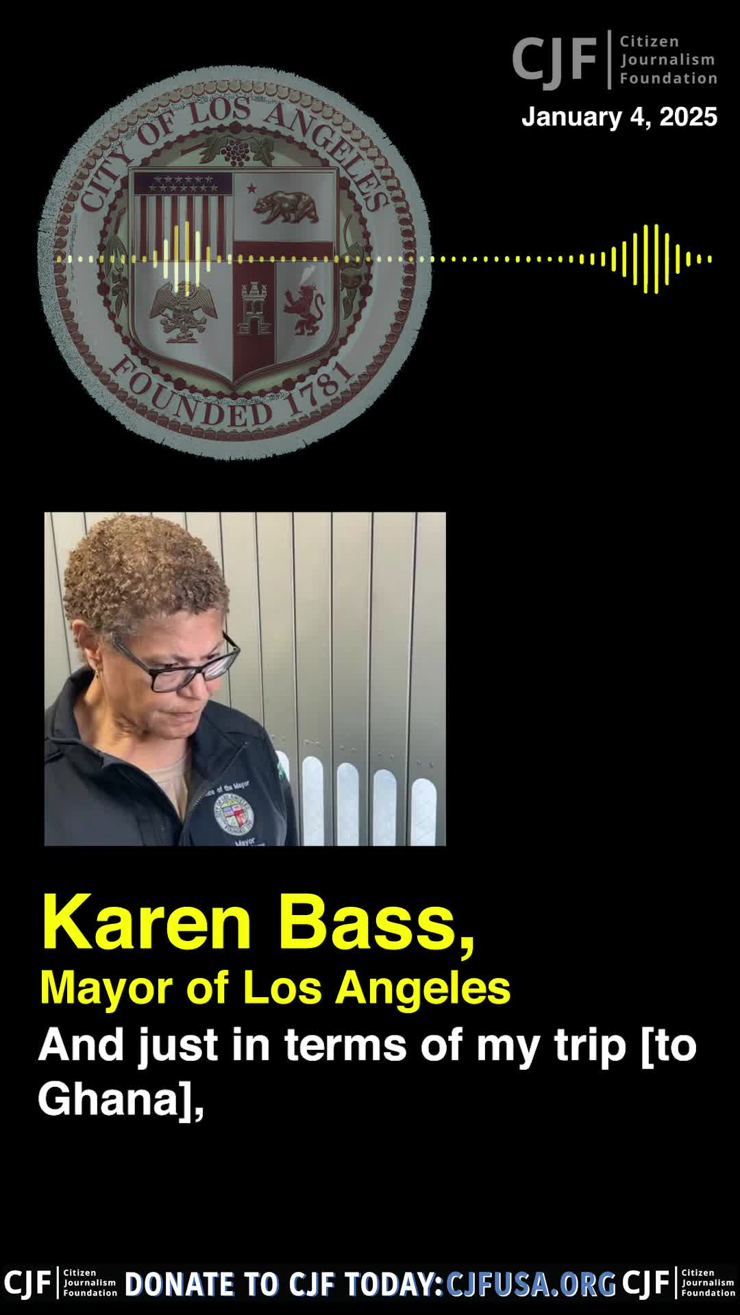 LEAKED CALL: LA Mayor Karen Bass downplayed her Ghana trip