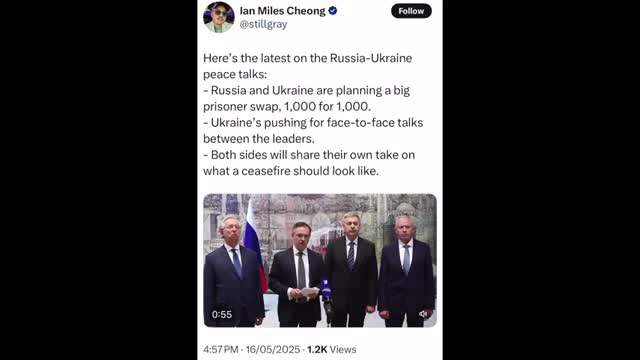 Trump, only Putin meet up can solve Ukraine. Elensky runs away to Albania. Comey mafia slang post