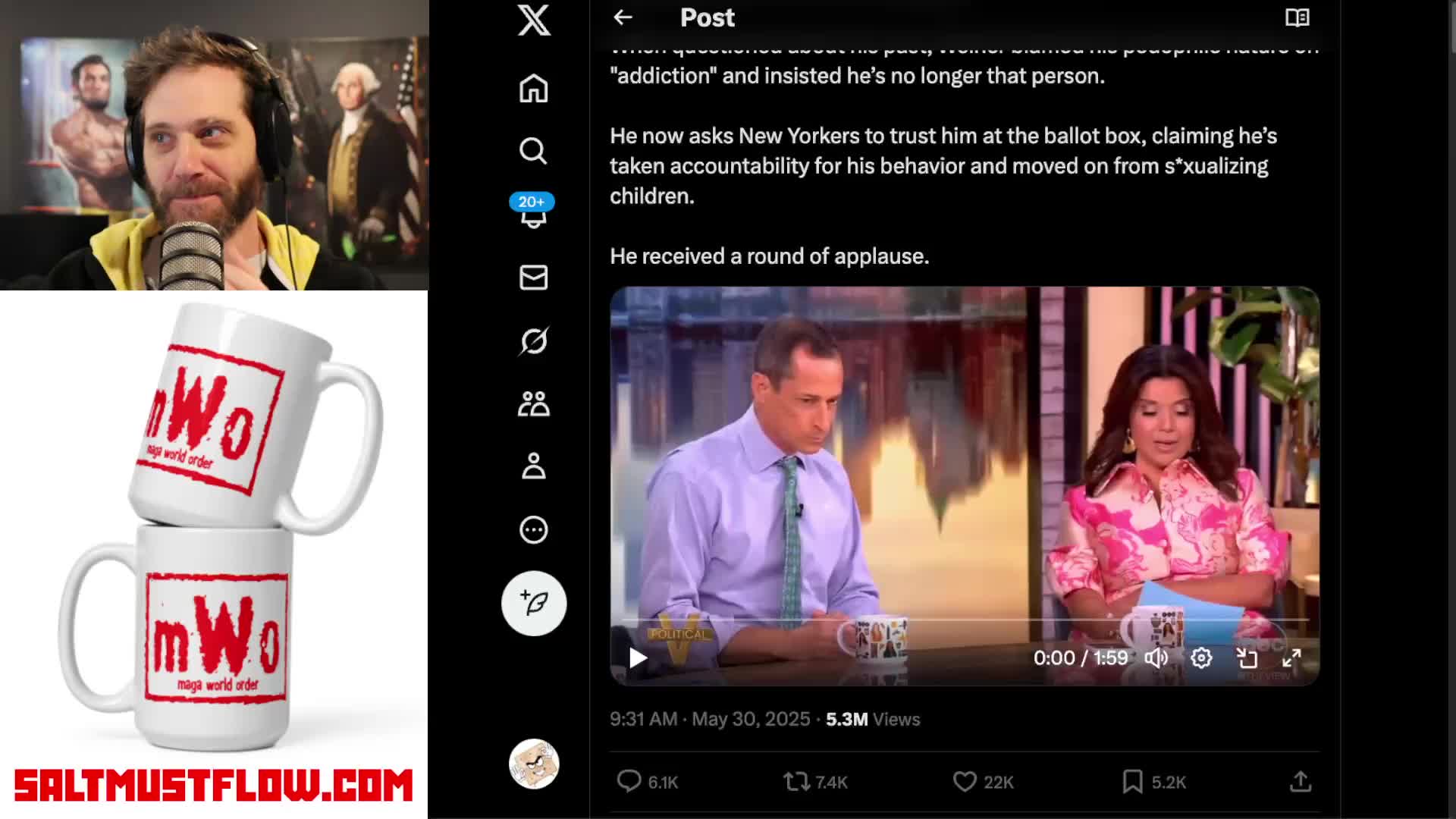 Audience Members for The View Clap For Sex Offender