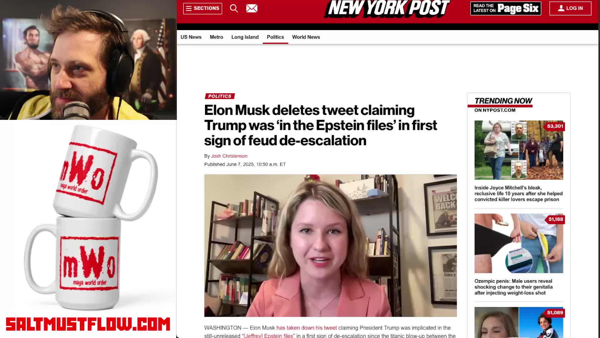 Elon Musk deletes tweet claiming Trump was &lsquo;in the Epstein files&rsquo; in first sign of feud ...
